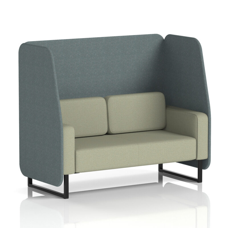 Brixworth Open Booth With Black Legs in Two Tone - Image 53