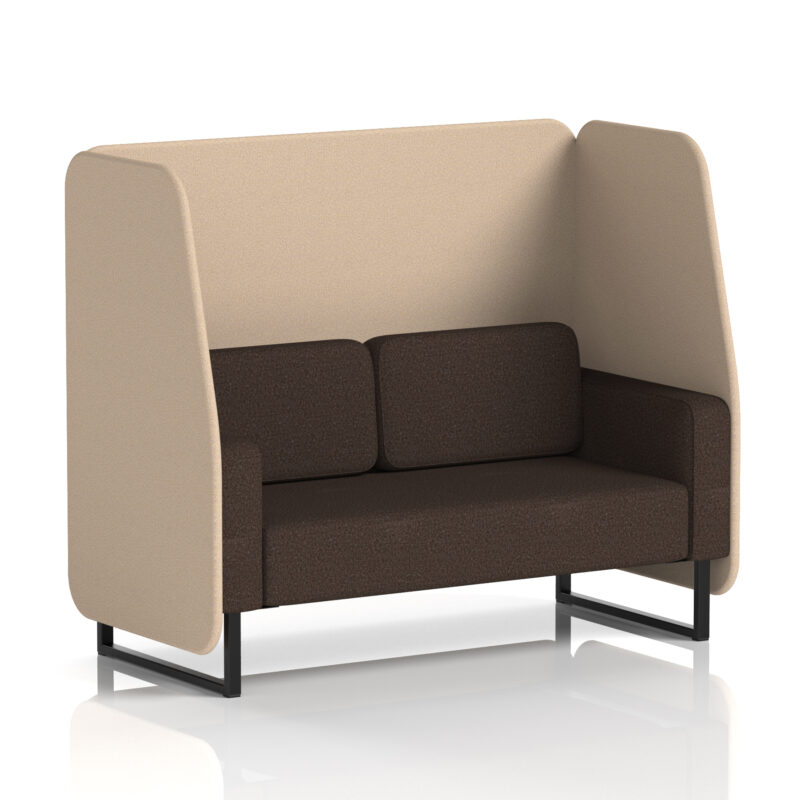 Brixworth Open Booth With Black Legs in Two Tone - Image 56