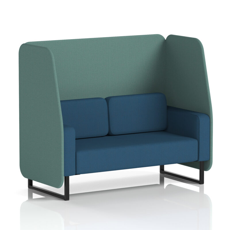 Brixworth Open Booth With Black Legs in Two Tone - Image 74