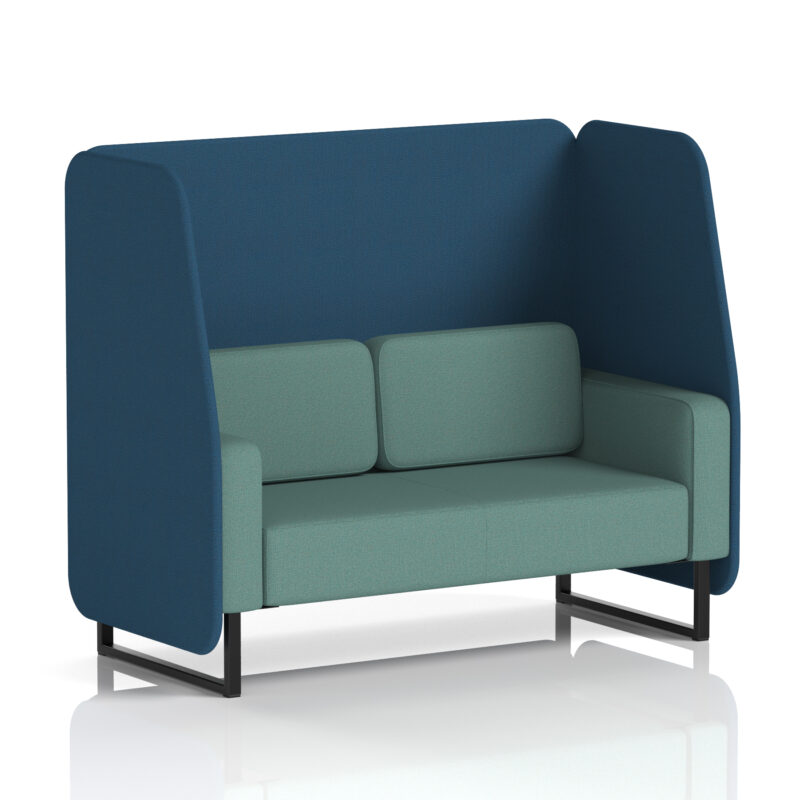 Brixworth Open Booth With Black Legs in Two Tone - Image 86