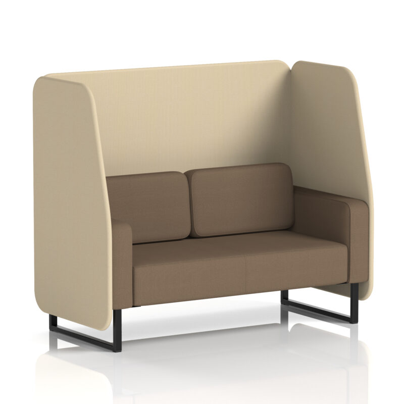 Brixworth Open Booth With Black Legs in Two Tone - Image 89