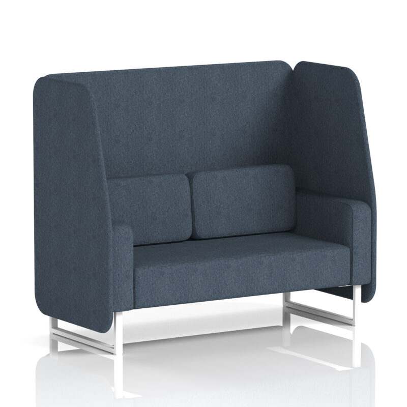 Brixworth Open Booth With White Legs in Single Tone - Image 8