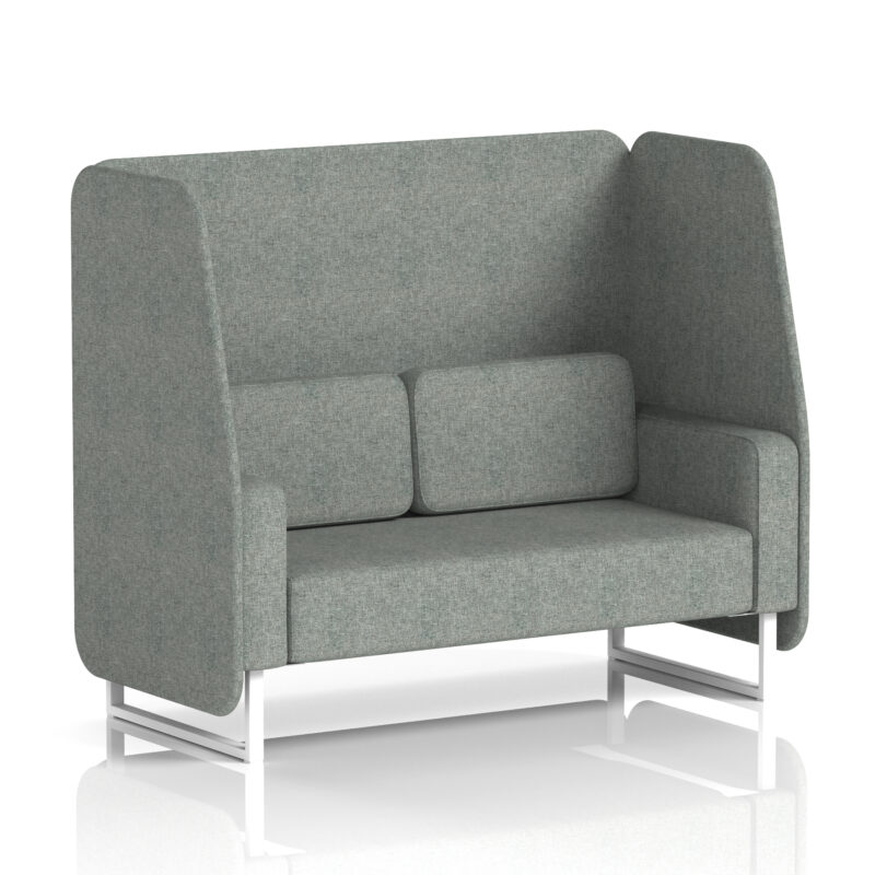 Brixworth Open Booth With White Legs in Single Tone - Image 14