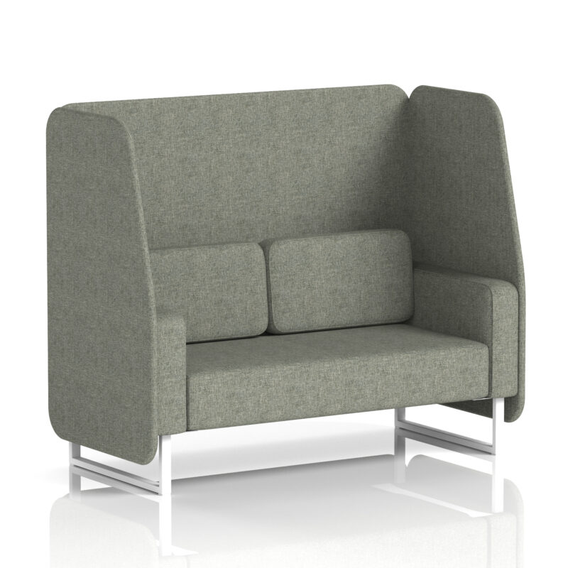 Brixworth Open Booth With White Legs in Single Tone - Image 17