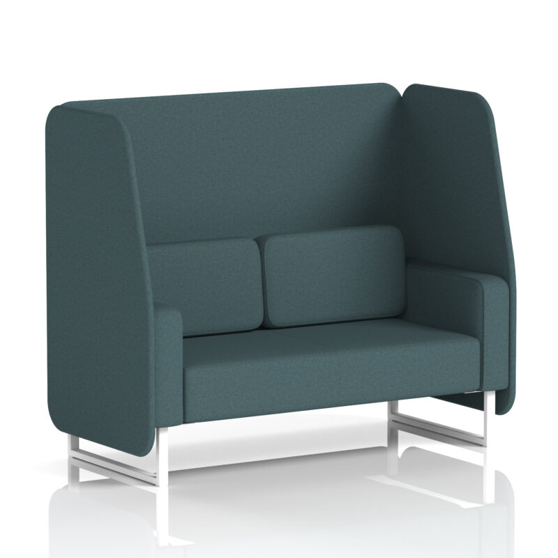 Brixworth Open Booth With White Legs in Single Tone - Image 32