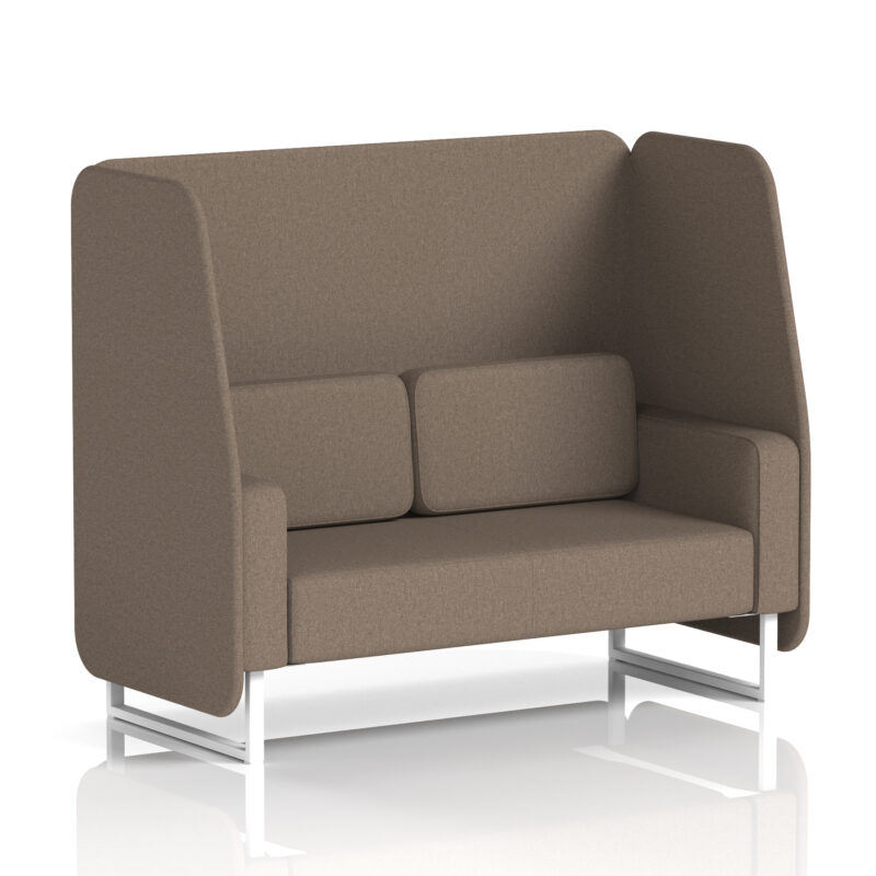Brixworth Open Booth With White Legs in Single Tone - Image 35