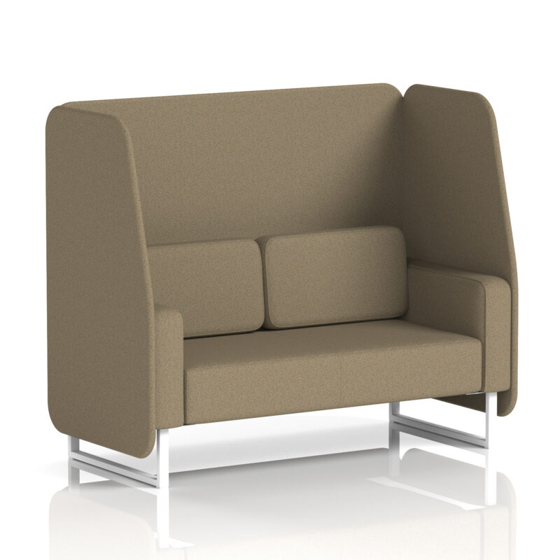 Brixworth Open Booth With White Legs in Single Tone - Image 38