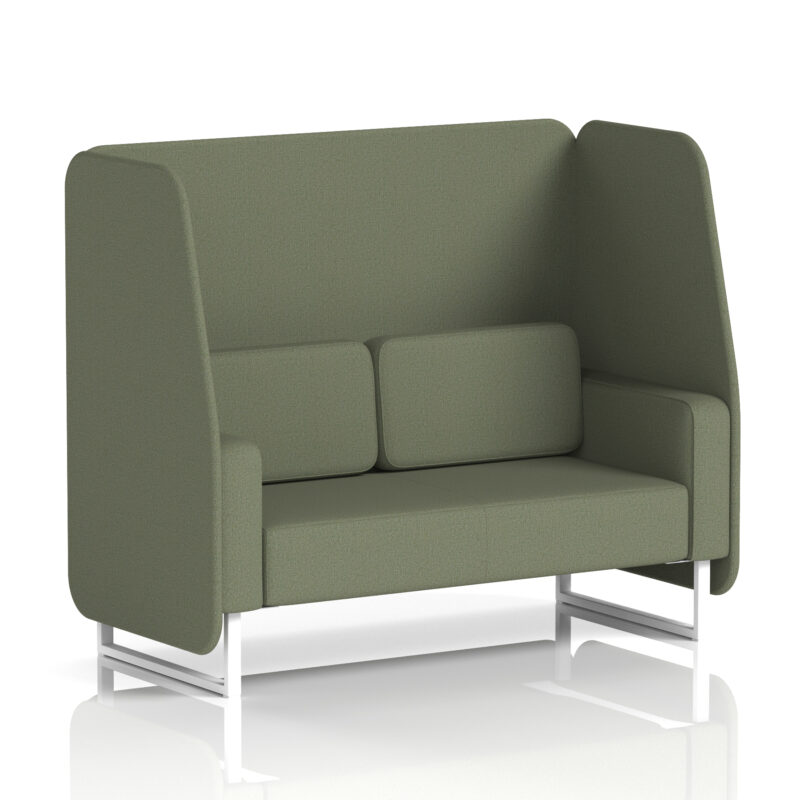 Brixworth Open Booth With White Legs in Single Tone - Image 41
