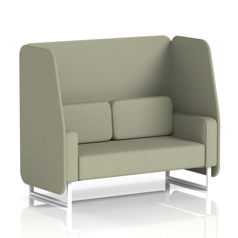 Brixworth Open Booth With White Legs in Single Tone - Image 44