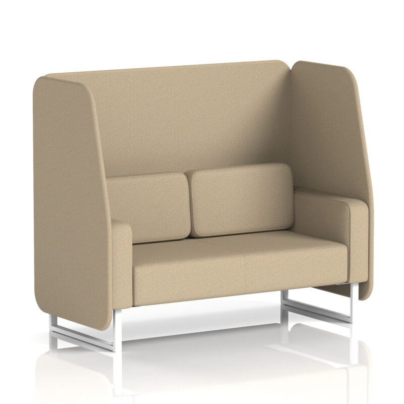 Brixworth Open Booth With White Legs in Single Tone - Image 50