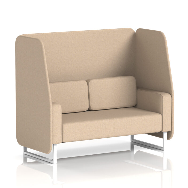 Brixworth Open Booth With White Legs in Single Tone - Image 56