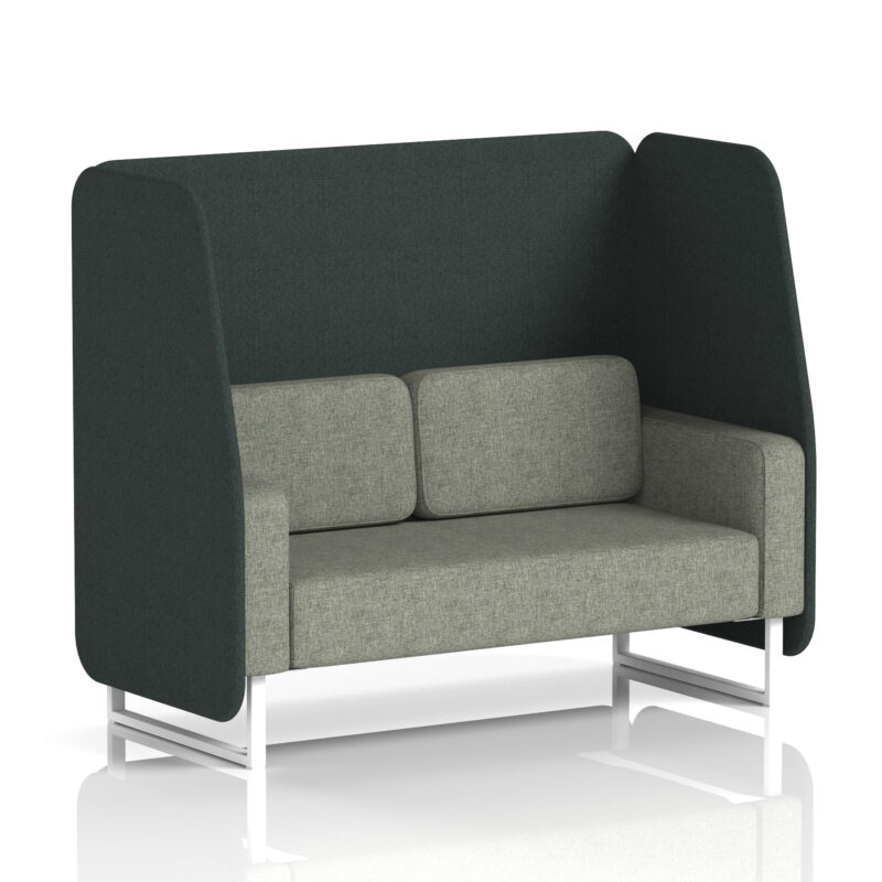 Brixworth Open Booth With White Legs in Two Tone - Image 5