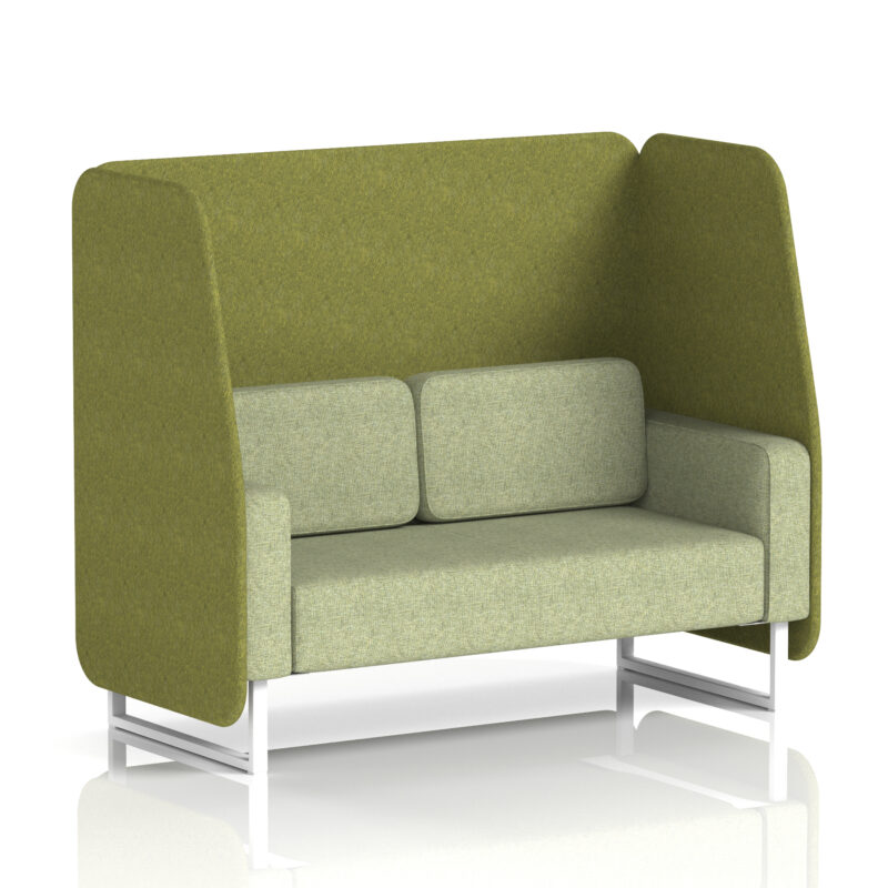 Brixworth Open Booth With White Legs in Two Tone - Image 11
