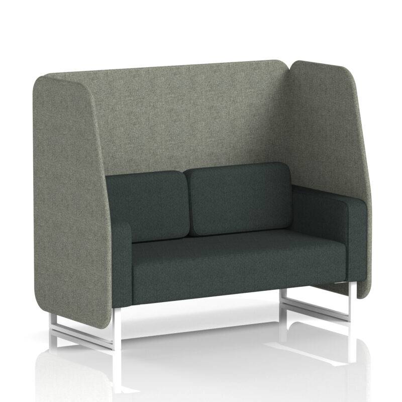Brixworth Open Booth With White Legs in Two Tone - Image 17