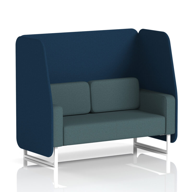 Brixworth Open Booth With White Legs in Two Tone - Image 23