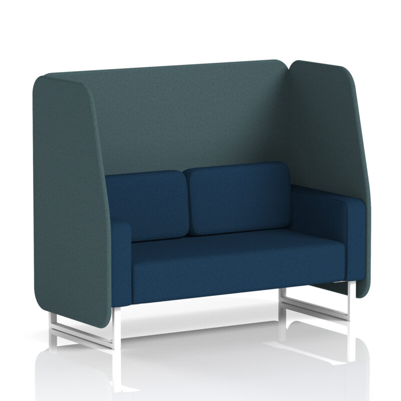 Brixworth Open Booth With White Legs in Two Tone - Image 32