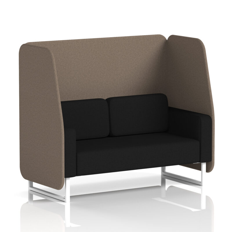 Brixworth Open Booth With White Legs in Two Tone - Image 35
