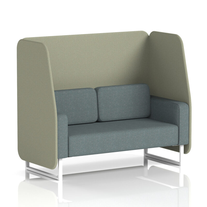 Brixworth Open Booth With White Legs in Two Tone - Image 44