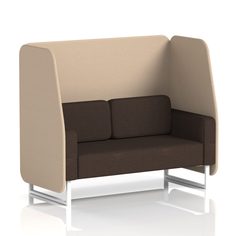 Brixworth Open Booth With White Legs in Two Tone - Image 56