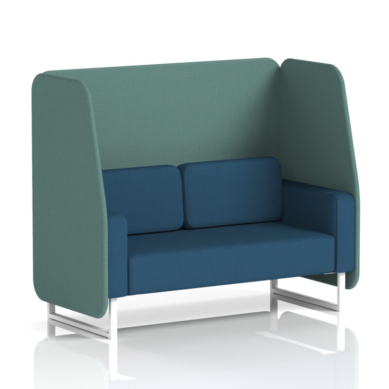 Brixworth Open Booth With White Legs in Two Tone - Image 74