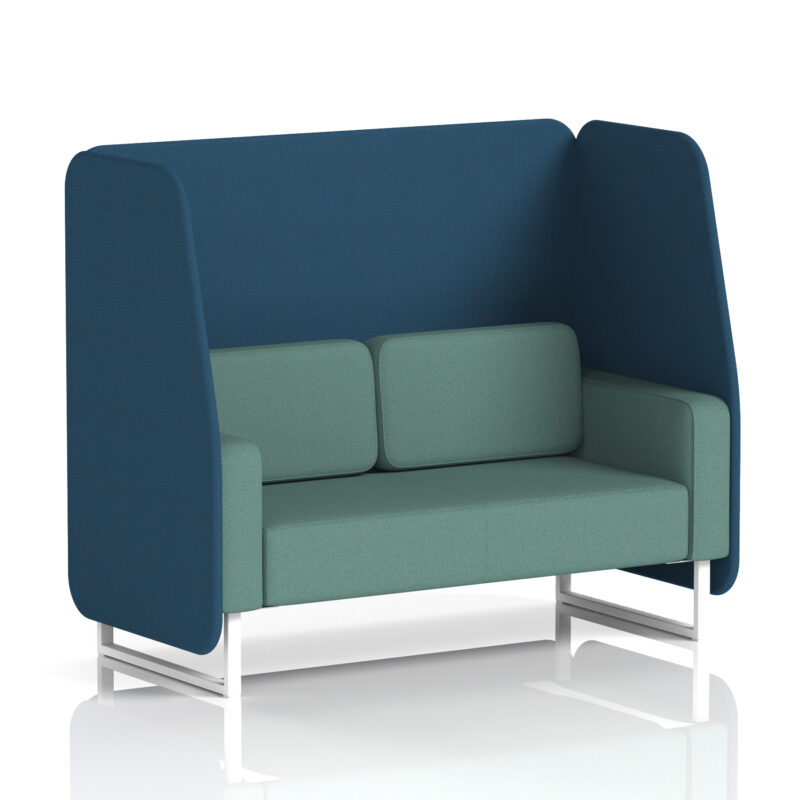 Brixworth Open Booth With White Legs in Two Tone - Image 86