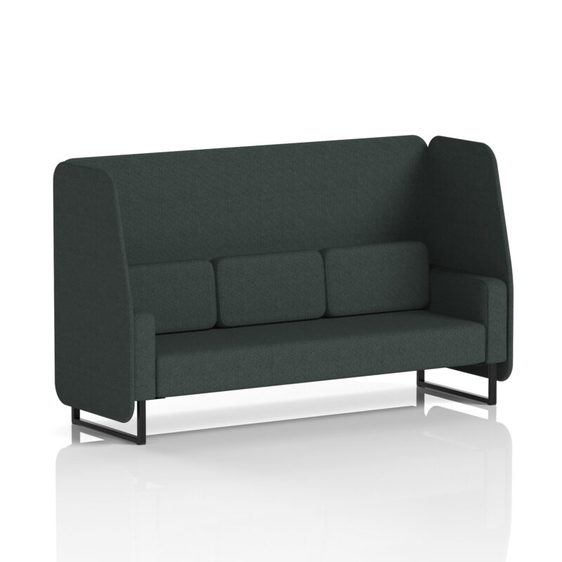 Brixworth Open Booth With Black Legs in Single Tone - Image 6