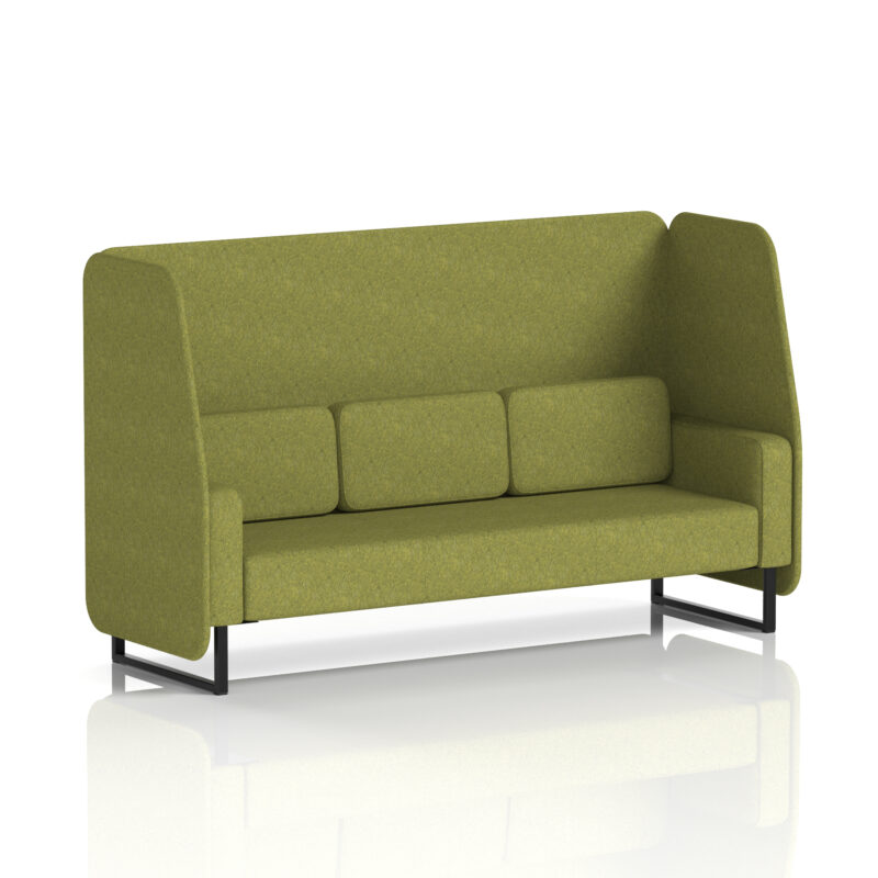 Brixworth Open Booth With Black Legs in Single Tone - Image 12
