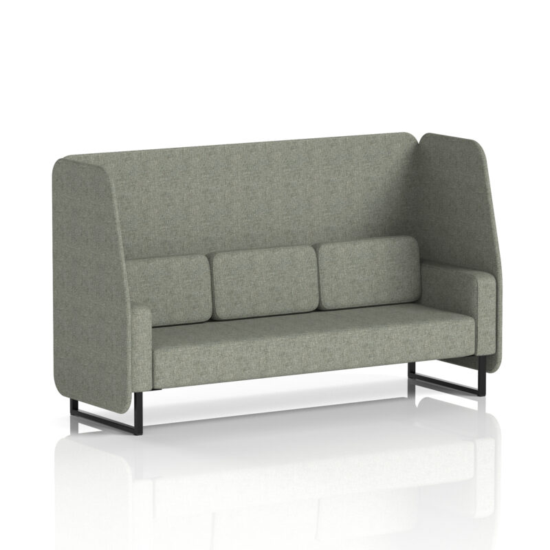 Brixworth Open Booth With Black Legs in Single Tone - Image 18