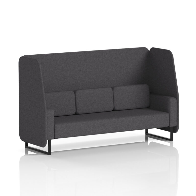 Brixworth Open Booth With Black Legs in Single Tone - Image 21