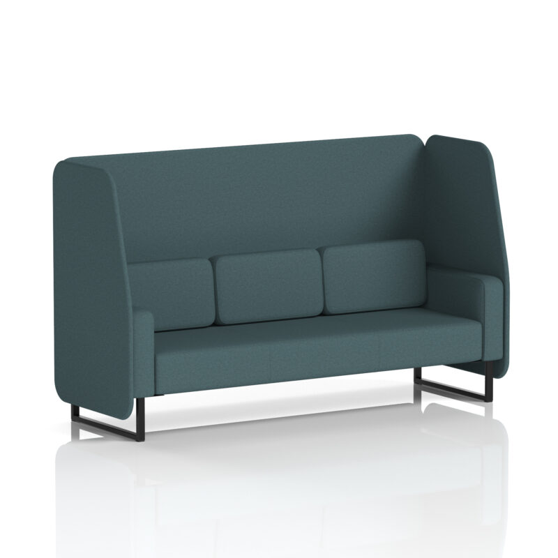 Brixworth Open Booth With Black Legs in Single Tone - Image 33