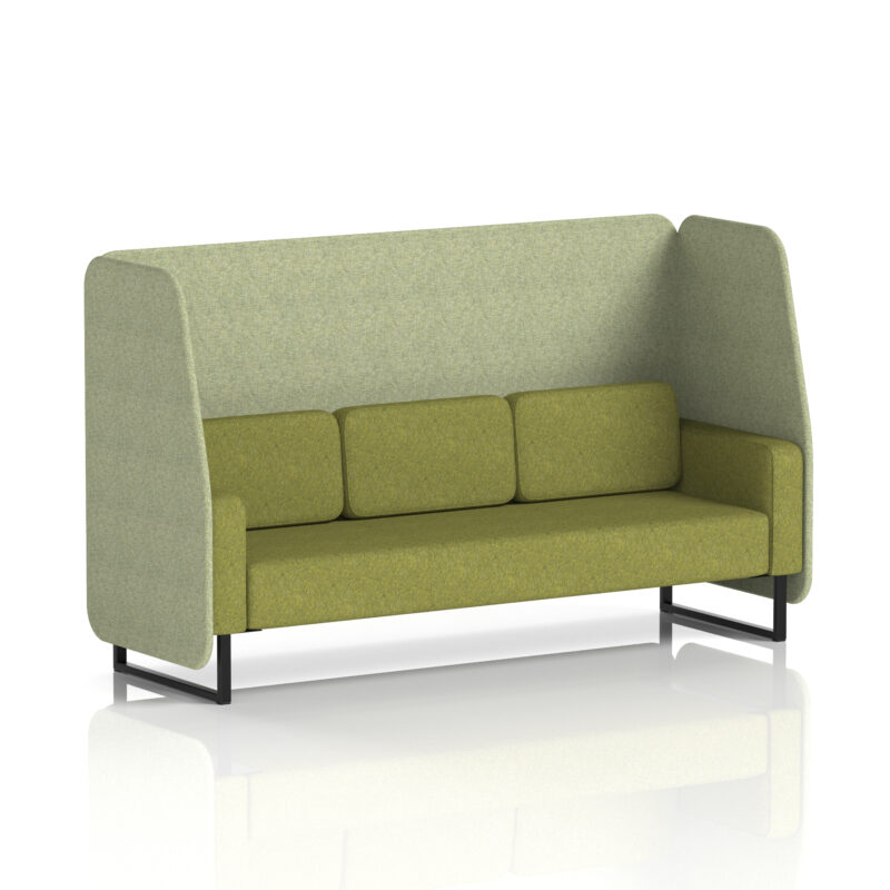 Brixworth Open Booth With Black Legs in Two Tone - Image 3
