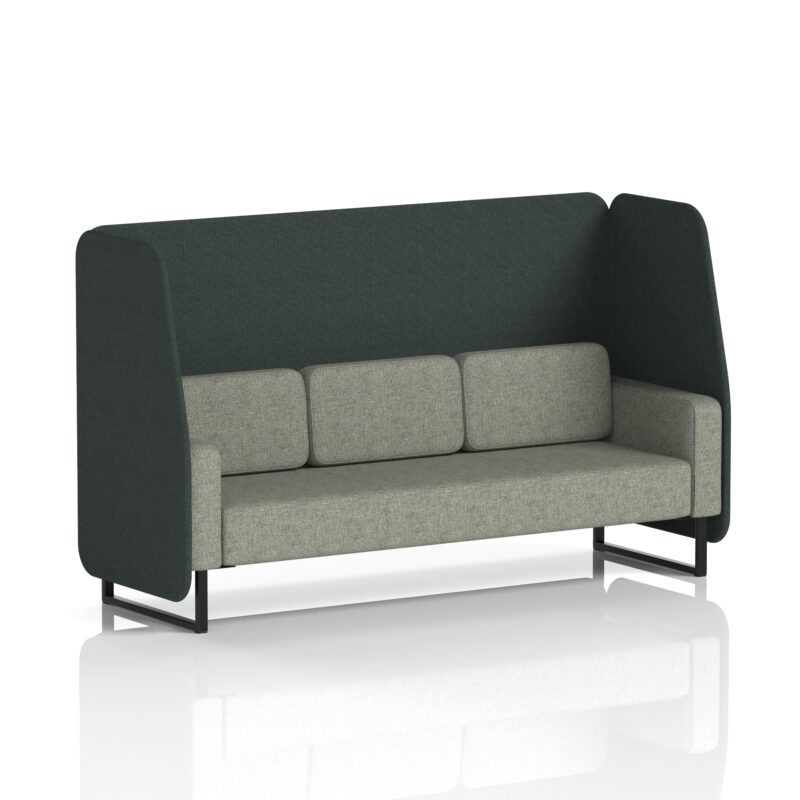 Brixworth Open Booth With Black Legs in Two Tone - Image 6