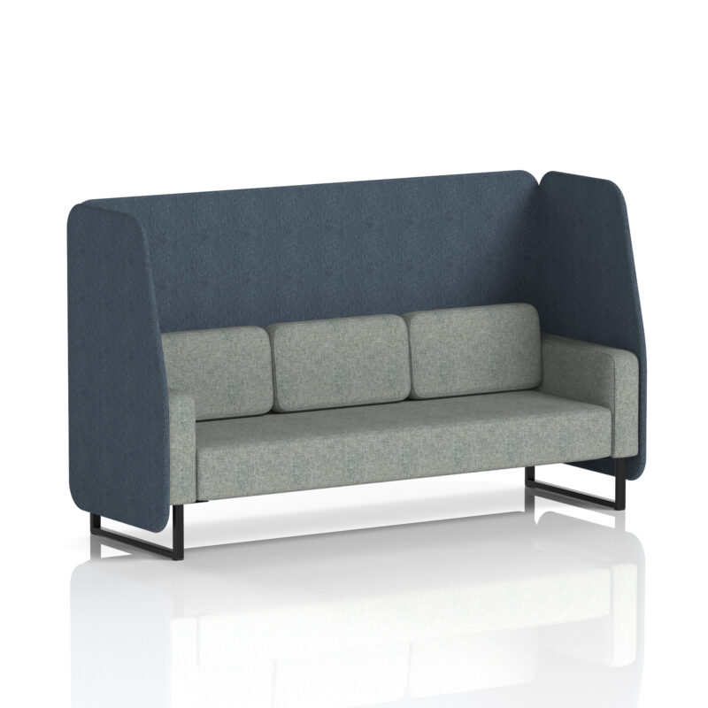Brixworth Open Booth With Black Legs in Two Tone - Image 9