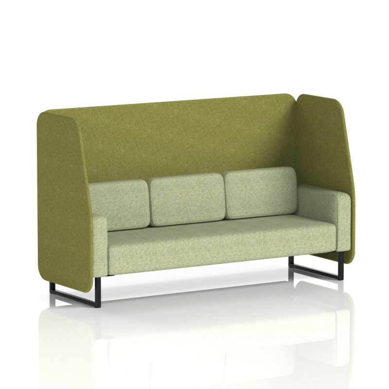 Brixworth Open Booth With Black Legs in Two Tone - Image 12