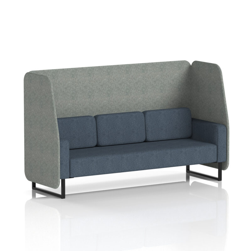 Brixworth Open Booth With Black Legs in Two Tone - Image 15