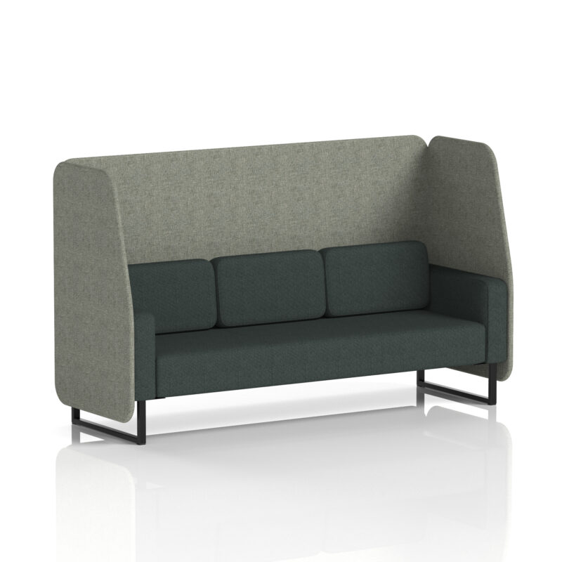 Brixworth Open Booth With Black Legs in Two Tone - Image 18
