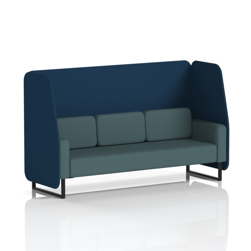Brixworth Open Booth With Black Legs in Two Tone - Image 24