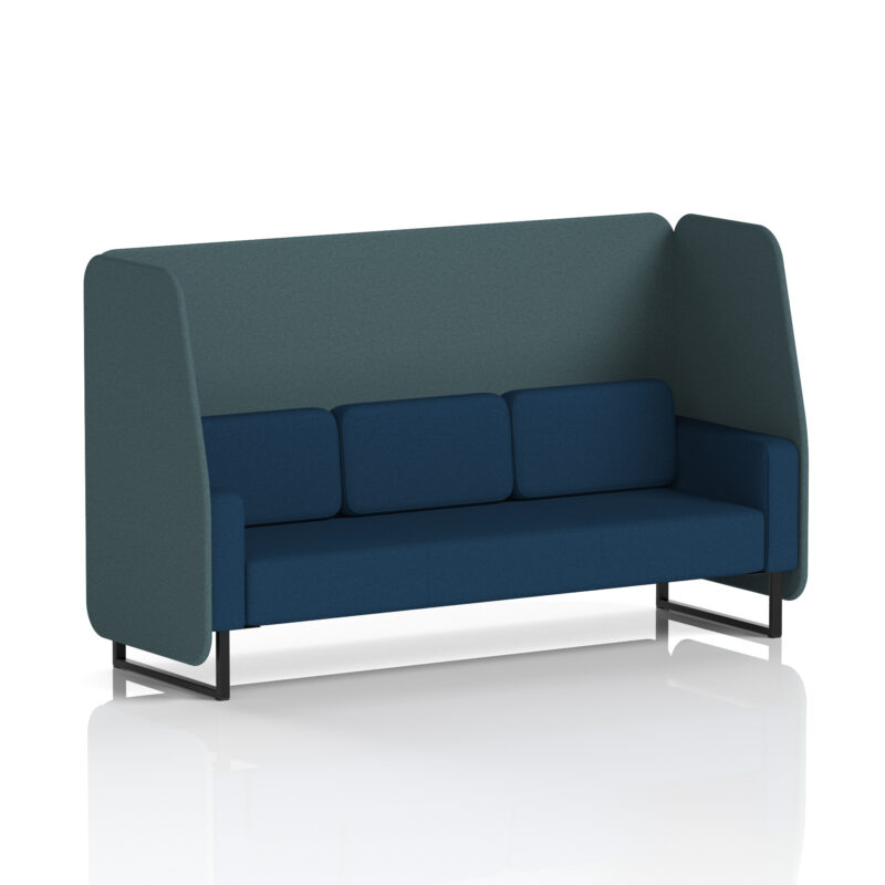 Brixworth Open Booth With Black Legs in Two Tone - Image 33