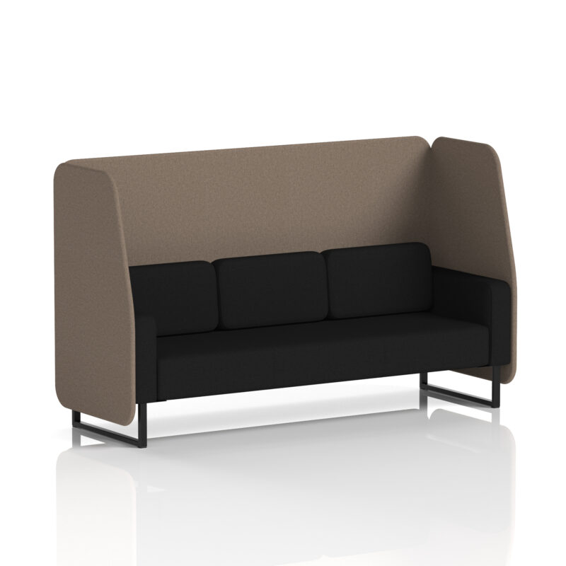 Brixworth Open Booth With Black Legs in Two Tone - Image 36