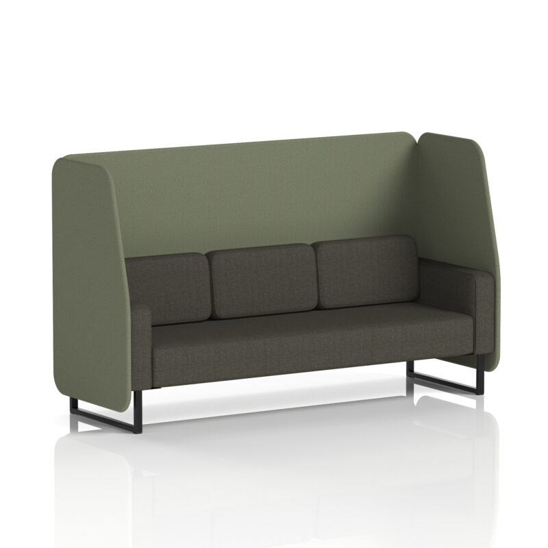 Brixworth Open Booth With Black Legs in Two Tone - Image 42