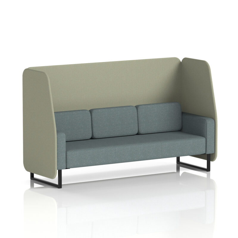Brixworth Open Booth With Black Legs in Two Tone - Image 45