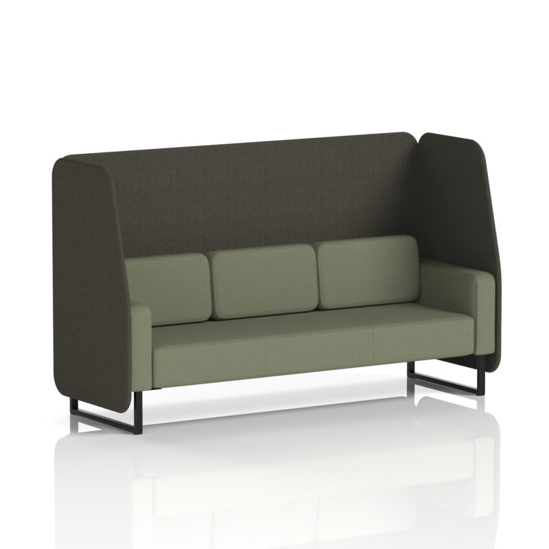 Brixworth Open Booth With Black Legs in Two Tone - Image 48