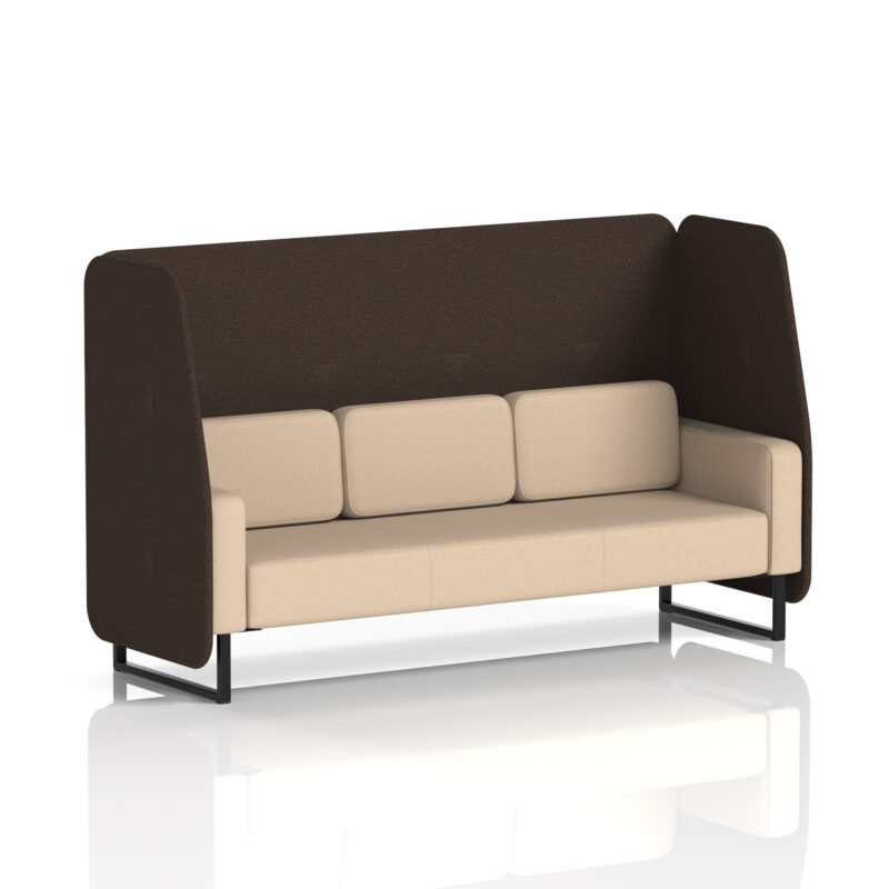 Brixworth Open Booth With Black Legs in Two Tone - Image 72