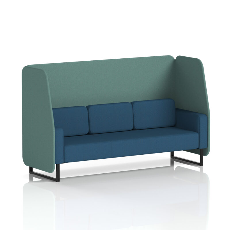 Brixworth Open Booth With Black Legs in Two Tone - Image 75