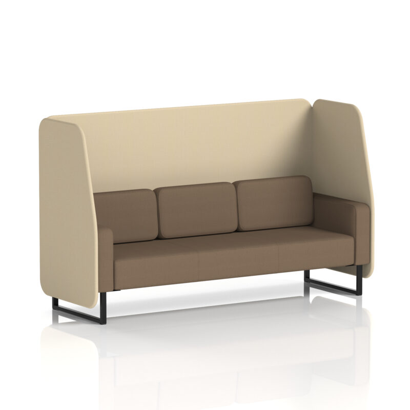 Brixworth Open Booth With Black Legs in Two Tone - Image 90