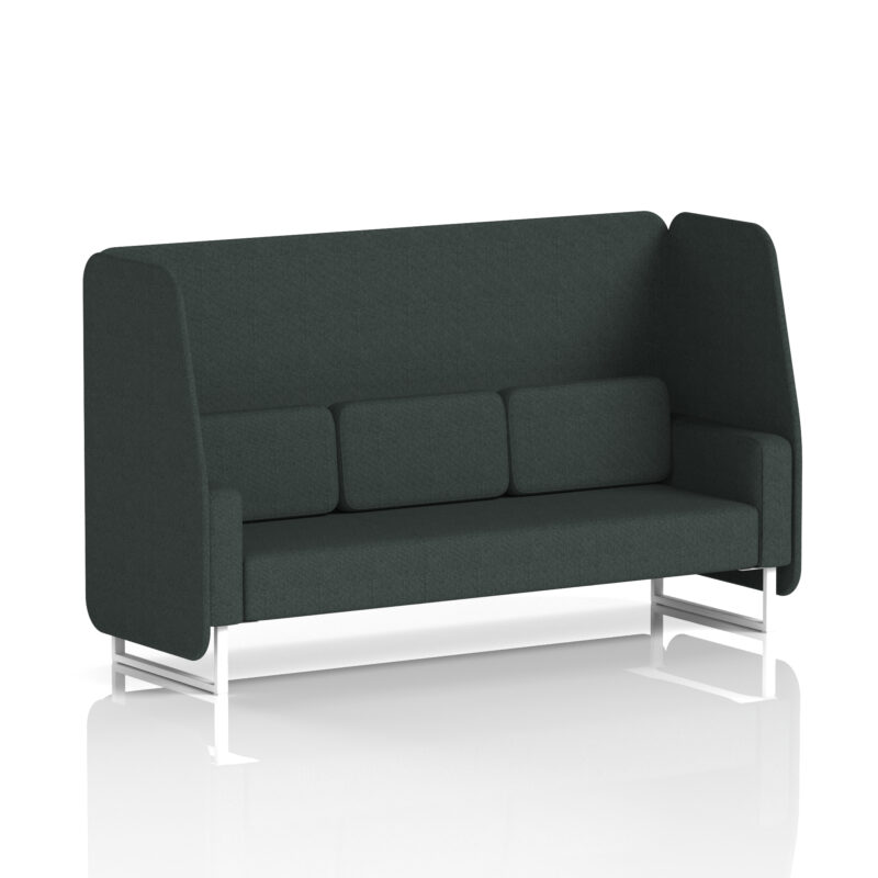 Brixworth Open Booth With White Legs in Single Tone - Image 6