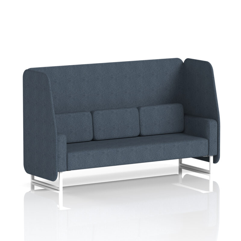 Brixworth Open Booth With White Legs in Single Tone - Image 9
