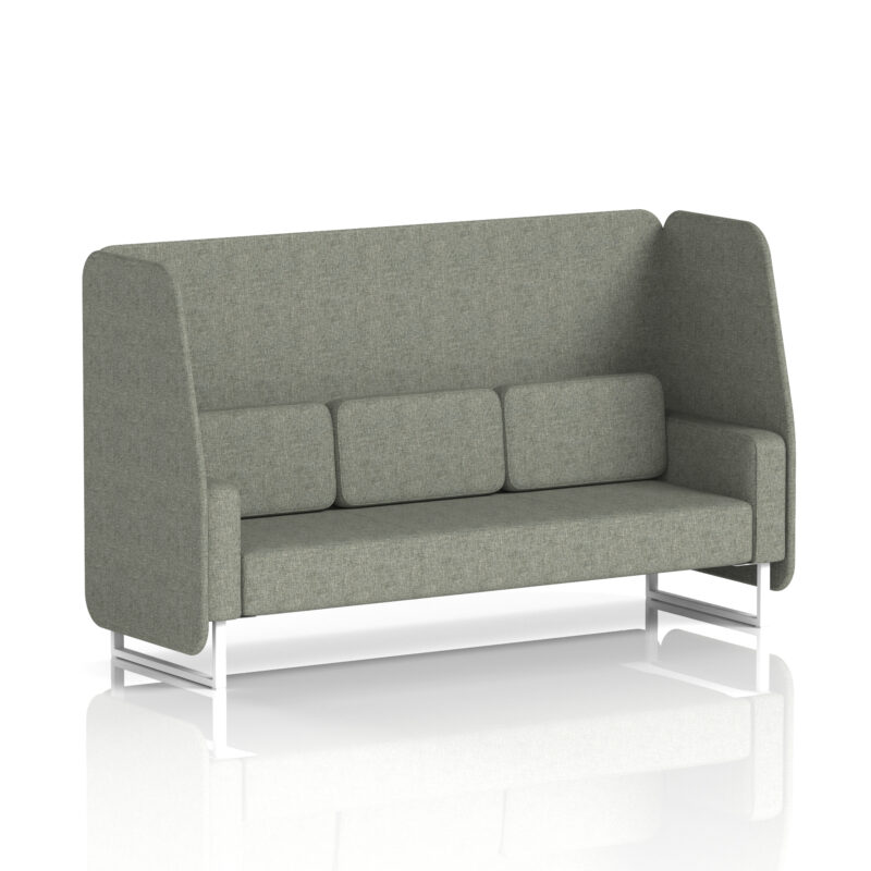 Brixworth Open Booth With White Legs in Single Tone - Image 18