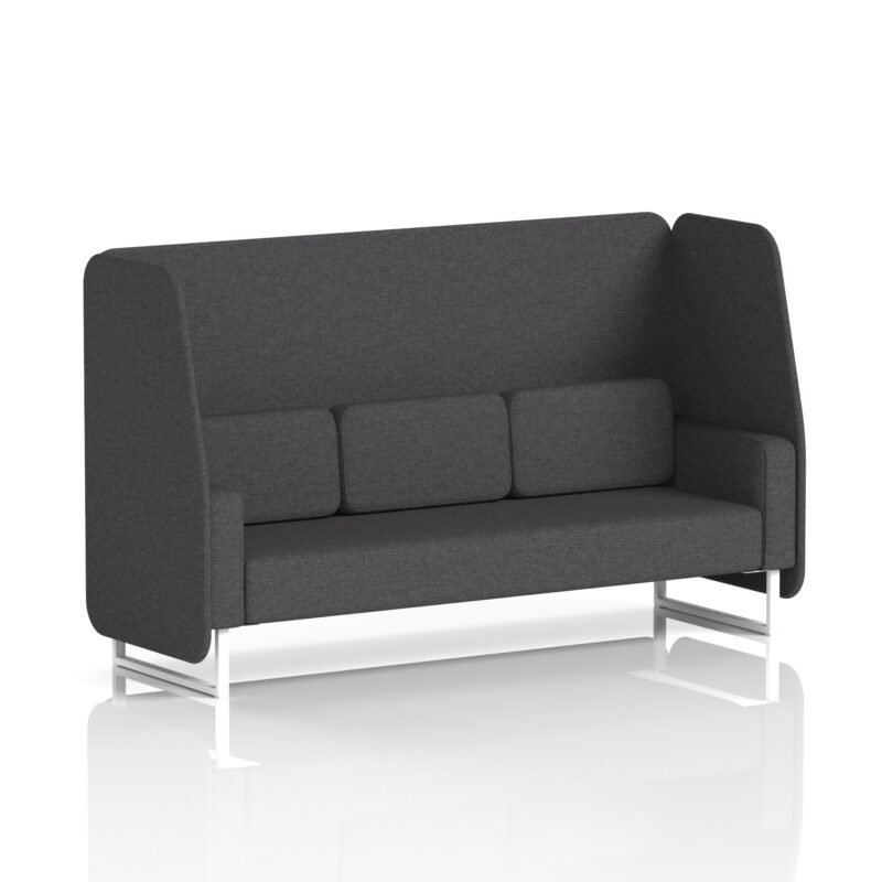 Brixworth Open Booth With White Legs in Single Tone - Image 21