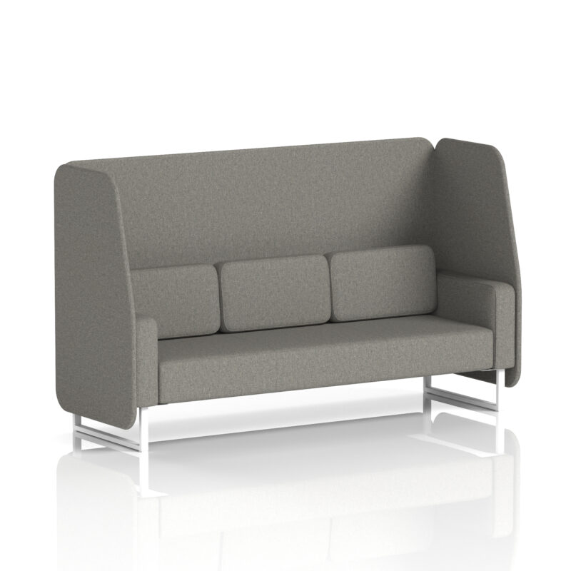 Brixworth Open Booth With White Legs in Single Tone - Image 30
